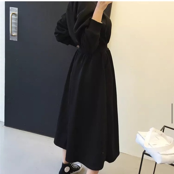 NEW Dress winter warm S/M womens black - Picture 2 of 7